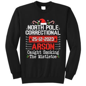 North Pole Correctional Arson Matching Family Christmas Sweatshirt