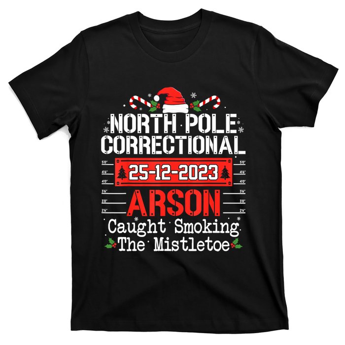 North Pole Correctional Arson Matching Family Christmas T-Shirt