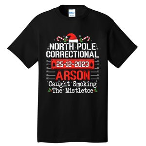 North Pole Correctional Arson Matching Family Christmas Tall T-Shirt