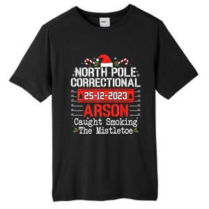 North Pole Correctional Arson Matching Family Christmas Tall Fusion ChromaSoft Performance T-Shirt