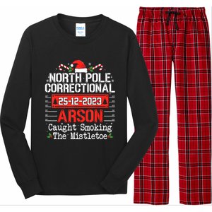 North Pole Correctional Arson Matching Family Christmas Long Sleeve Pajama Set