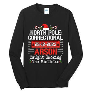 North Pole Correctional Arson Matching Family Christmas Tall Long Sleeve T-Shirt