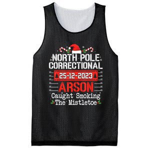 North Pole Correctional Arson Matching Family Christmas Mesh Reversible Basketball Jersey Tank