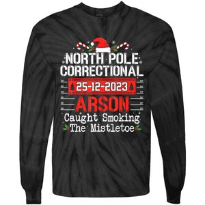 North Pole Correctional Arson Matching Family Christmas Tie-Dye Long Sleeve Shirt