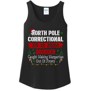 North Pole Correctional Murder Caught Making Margaritas Xmas Ladies Essential Tank