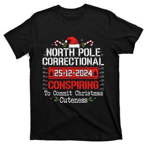 North Pole Correctional Conspiring Matching Family Christmas T-Shirt