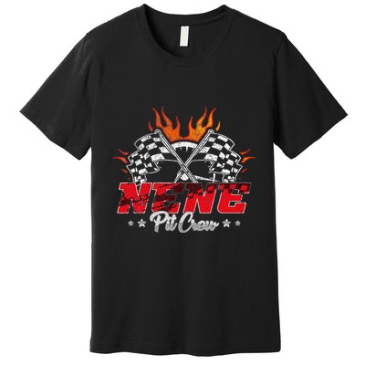 Nene Pit Crew Race Car Birthday Party Racing Family Premium T-Shirt