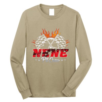 Nene Pit Crew Race Car Birthday Party Racing Family Long Sleeve Shirt