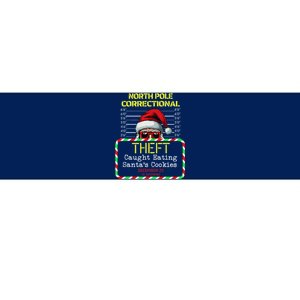 North Pole Correctional Theft Funny Santa Christmas Pajamas Bumper Sticker