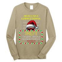 North Pole Correctional Theft Funny Santa Christmas Pajamas Long Sleeve Shirt