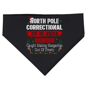 North Pole Correctional Murder Caught Making Margaritas Xmas USA-Made Doggie Bandana