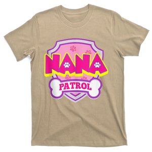 Nana Patrol Dog Funny Gift Birthday Party T-Shirt