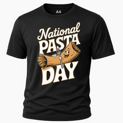 National Pasta Day Lovers Design For Foodies Food Lover Cooling Performance Crew T-Shirt