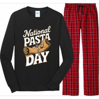 National Pasta Day Lovers Design For Foodies Food Lover Long Sleeve Pajama Set