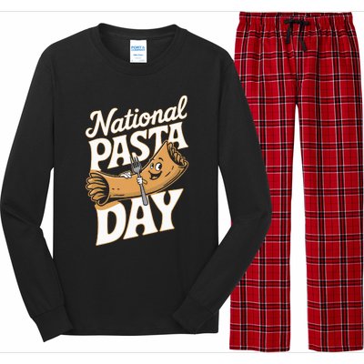 National Pasta Day Lovers Design For Foodies Food Lover Long Sleeve Pajama Set