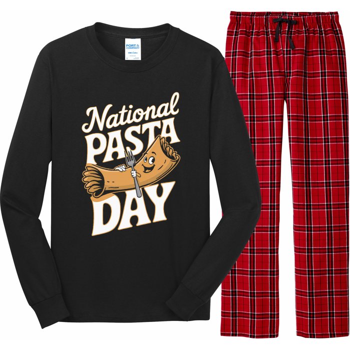 National Pasta Day Lovers Design For Foodies Food Lover Long Sleeve Pajama Set