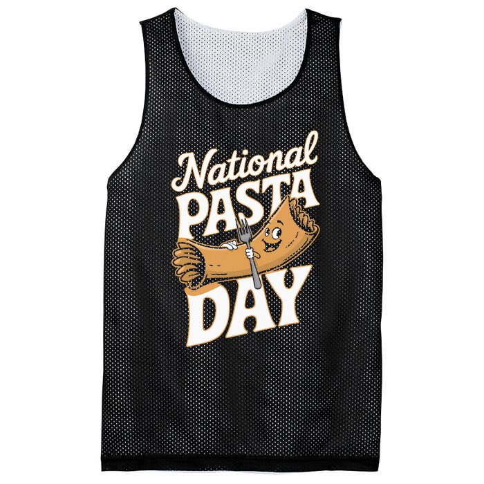 National Pasta Day Lovers Design For Foodies Food Lover Mesh Reversible Basketball Jersey Tank