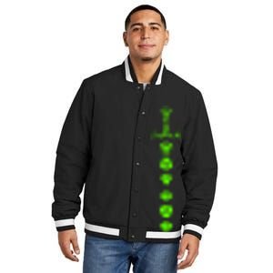 Nerdy Polyhedral Dice Set Sword Geeky Minimalist D20 Insulated Varsity Jacket