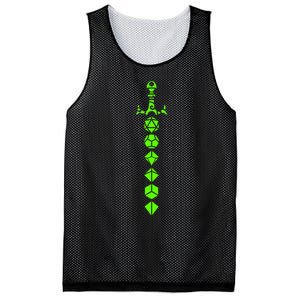 Nerdy Polyhedral Dice Set Sword Geeky Minimalist D20 Mesh Reversible Basketball Jersey Tank