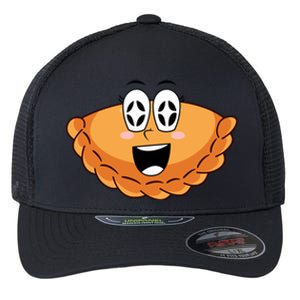 National Pierogi Day Smile Face Pierogi Funny Gift Flexfit Unipanel Trucker Cap