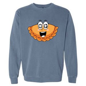 National Pierogi Day Smile Face Pierogi Funny Gift Garment-Dyed Sweatshirt