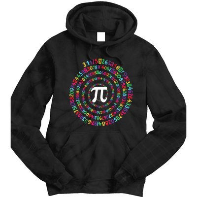 National Pi Day Colorful Math Teacher Lover Gifts Tie Dye Hoodie