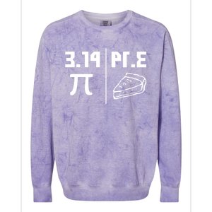 National Pi Day Cute Gift Math Teacher Pie Equals Pie Gift Colorblast Crewneck Sweatshirt