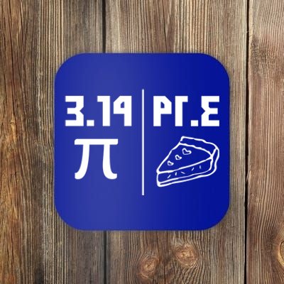 National Pi Day Cute Gift Math Teacher Pie Equals Pie Gift Coaster