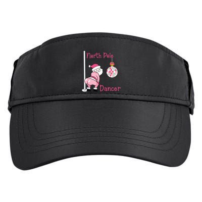 North Pole Dancer Christmas Party Funny Santa Adult Drive Performance Visor