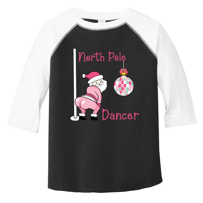 North Pole Dancer Christmas Party Funny Santa Toddler Fine Jersey T-Shirt