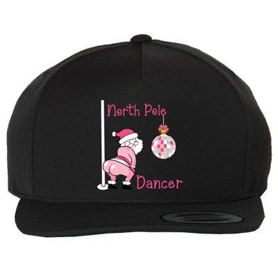 North Pole Dancer Christmas Party Funny Santa Wool Snapback Cap