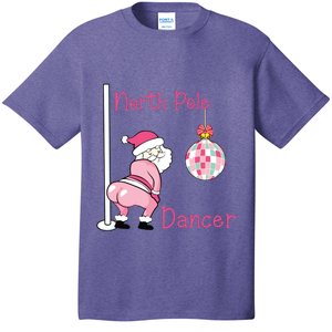 North Pole Dancer Christmas Party Funny Santa T-Shirt