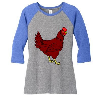 National Poultry Day Chiken Train Your Chickens Gift Women's Tri-Blend 3/4-Sleeve Raglan Shirt