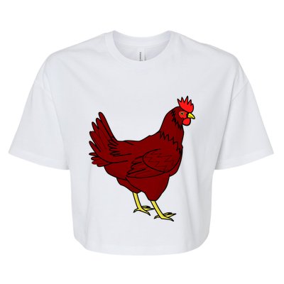 National Poultry Day Chiken Train Your Chickens Gift Bella+Canvas Jersey Crop Tee