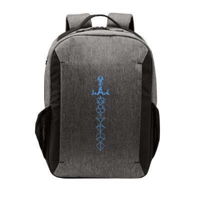 Nerdy Polyhedral Dice Sword D20 Dice Set Collector Vector Backpack