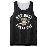 National Pasta Day Lovers Design For Foodies Funny Pasta Mesh Reversible Basketball Jersey Tank