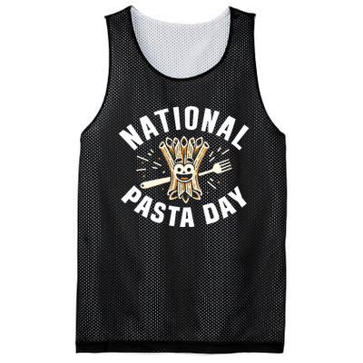 National Pasta Day Lovers Design For Foodies Funny Pasta Mesh Reversible Basketball Jersey Tank