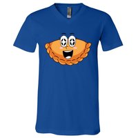 National Pierogi Day Smile Face Pierogi Gift V-Neck T-Shirt