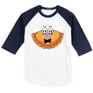 National Pierogi Day Smile Face Pierogi Gift Baseball Sleeve Shirt