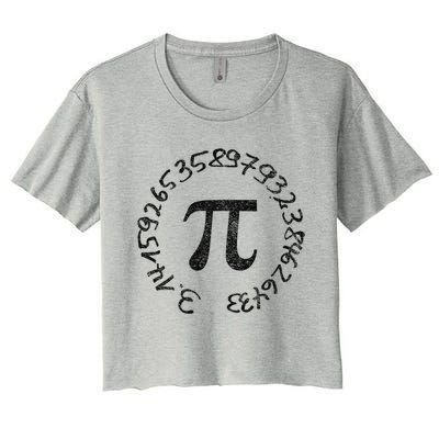 National Pi Day 3 14 Math Teacher Mathematics Stem Pie Gift Women's Crop Top Tee