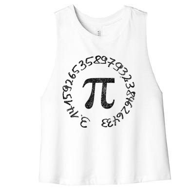 National Pi Day 3 14 Math Teacher Mathematics Stem Pie Gift Women's Racerback Cropped Tank