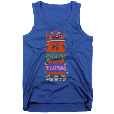 National Pi Day Irrational Math Teacher Symbol Geek Science Gift Tank Top