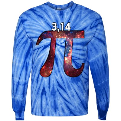 National Pi Day 3 14 Pi Symbol Math Science Gift Pi Space Gift Tie-Dye Long Sleeve Shirt