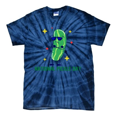 National Pickle Day Funny Tie-Dye T-Shirt