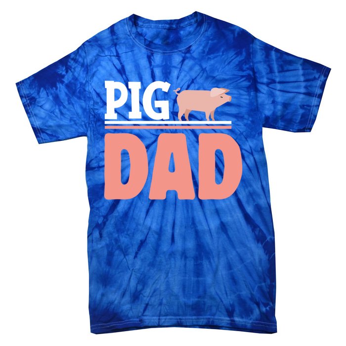 National Pig Day Pig Dad Gift Tie-Dye T-Shirt