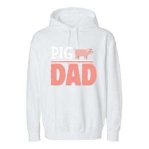 National Pig Day Pig Dad Gift Garment-Dyed Fleece Hoodie