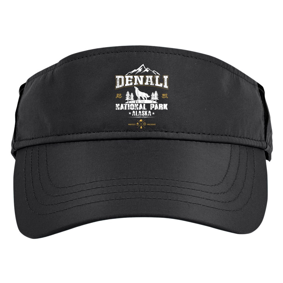 National Park Denali Alaska Adult Drive Performance Visor