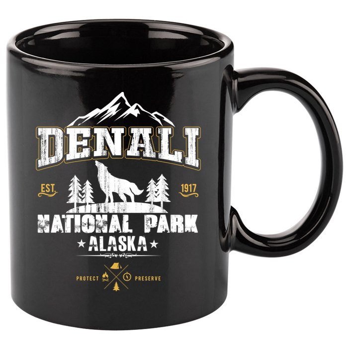National Park Denali Alaska 11oz C Handle Ceramic Mug