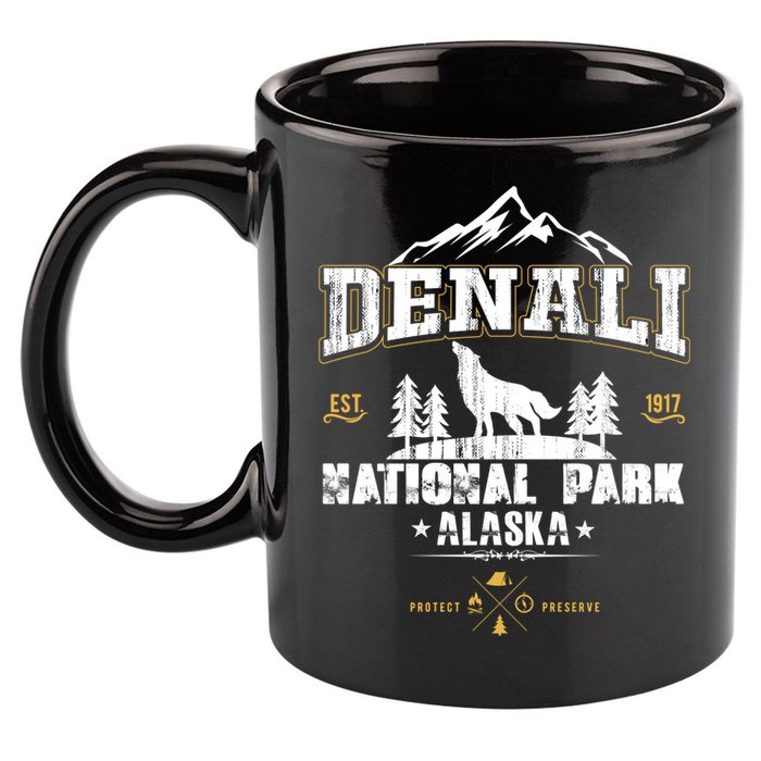 National Park Denali Alaska 11oz C Handle Ceramic Mug