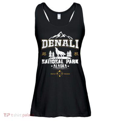 National Park Denali Alaska Ladies Essential Flowy Tank